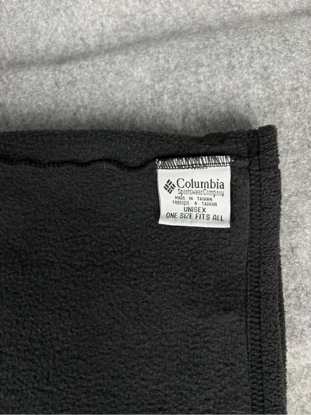 Vintage Columbia Black Fleece Neck Gaiter OSFA
